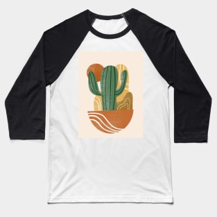 Boho Saguaro Cactus Baseball T-Shirt